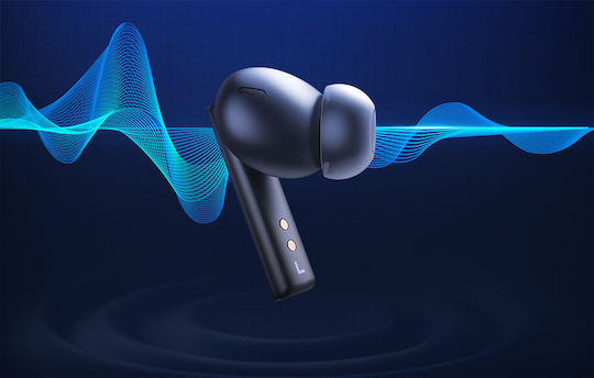 Earfun Air Pro SV In-ear Bluetooth Handsfree Ακουστικά με Αντοχή στον Ιδρώτα και Θήκη Φόρτισης Μαύρα