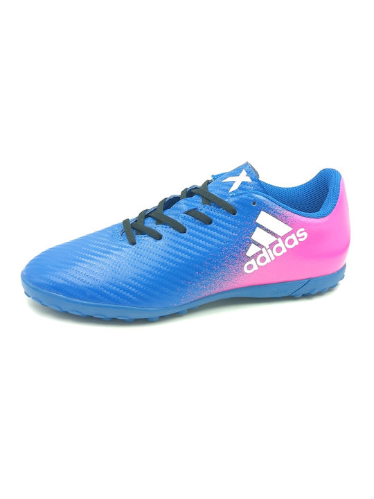 Adidas Papuci de fotbal pentru copii X 16.4 TF J cu talpă cu crampoane Albastru