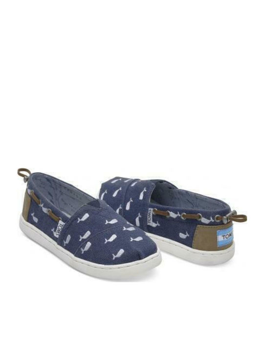 Kids Espradrilles Slip-On Navy Blue Oceana Whale Biminis