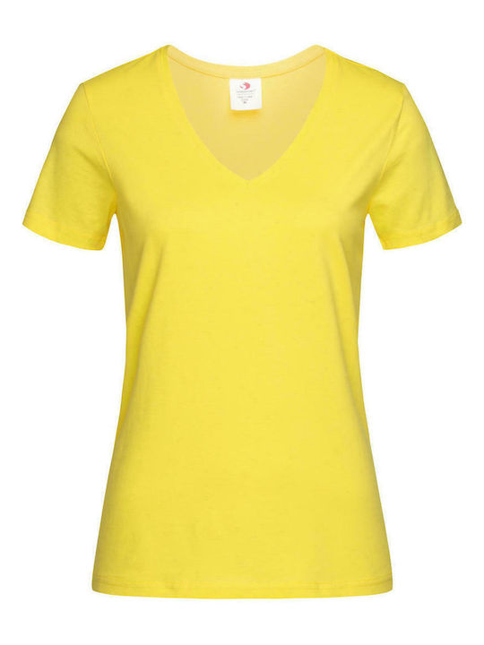 Stedman Classic-T Women's Short Sleeve Promotional T-Shirt Yellow