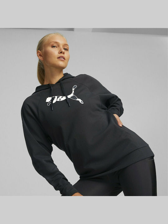 PUMA Modern Sports Φούτερ Μαύρο με Κουκούλα