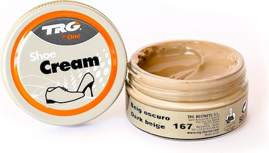 TRG the One Cream Dye for Leather Shoes Dark Beige 50ml