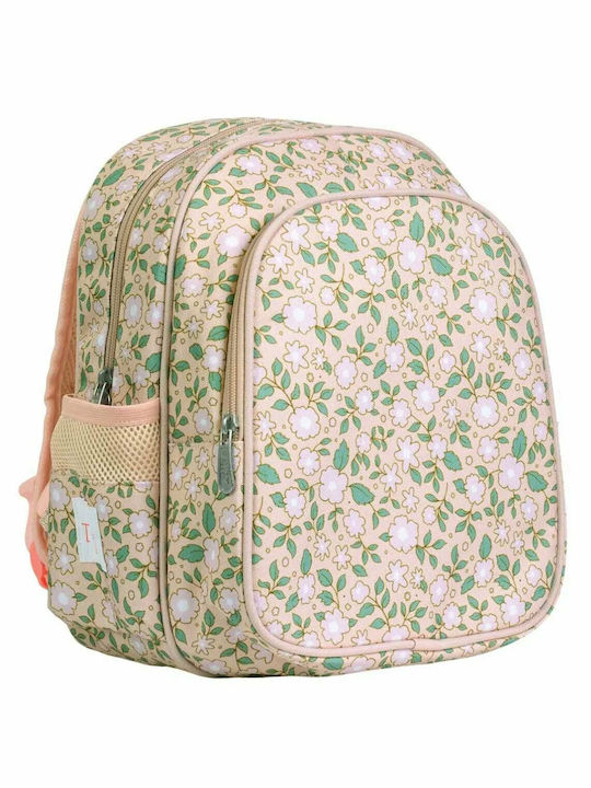 A Little Lovely Company Blossoms Schulranzen Rucksack Kindergarten in Rosa Farbe