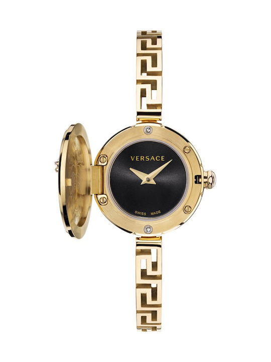 Versace Medusa Secret Ρολόι Μπαταρίας με Μεταλλικό Μπρασελέ