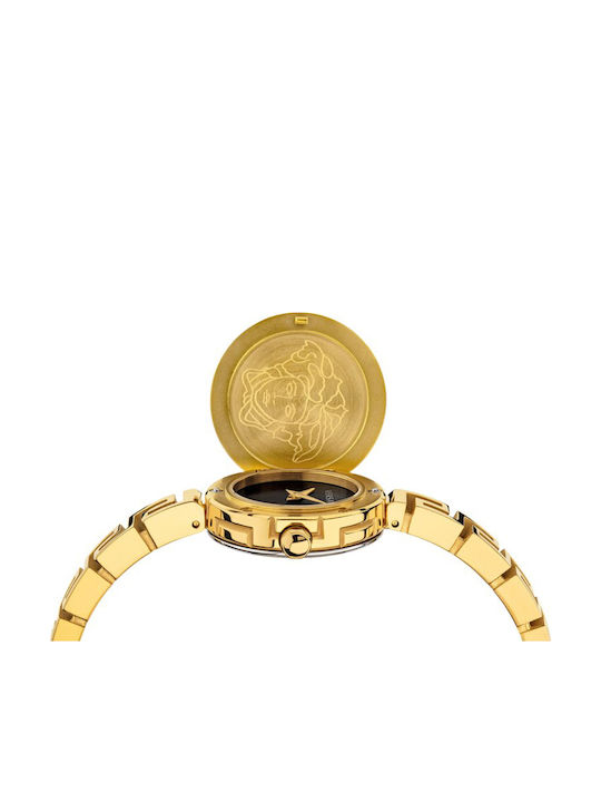 Versace Medusa Secret Γυναικείο Ρολόι Μπαταρίας με Χρυσό Μεταλλικό Μπρασελέ