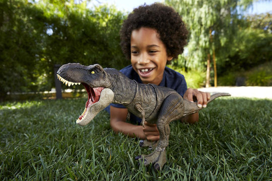 Φιγούρα Δράσης T-Rex "Χτυπάει" & Καταβροχθίζει Jurassic World Δεινόσαυρος με Ήχους για 4+ Ετών 25.5εκ.
