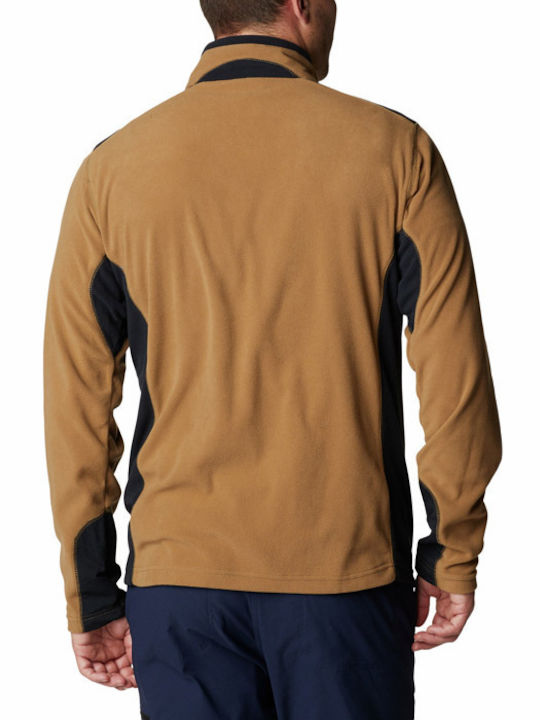 Ανδρική Ζακέτα Fleece Καφέ