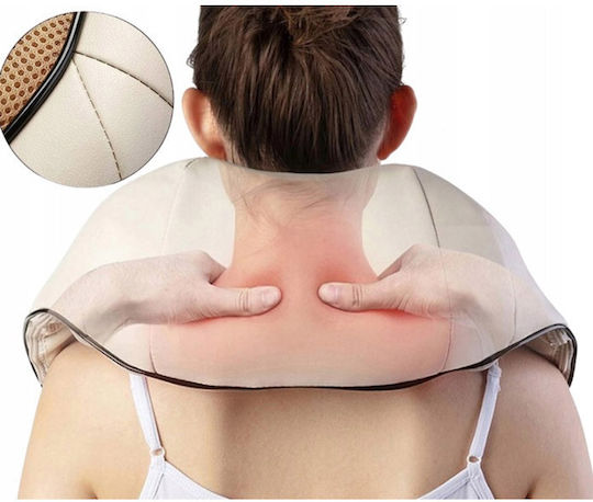 SPM SPM HT-P001 Μπάλα Μασάζ Shiatsu για τον Αυχένα με Λειτουργία Θέρμανσης Μπεζ