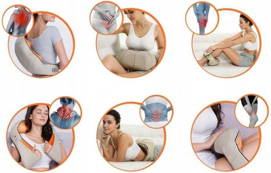 SPM SPM HT-P001 Μπάλα Μασάζ Shiatsu για τον Αυχένα με Λειτουργία Θέρμανσης Μπεζ