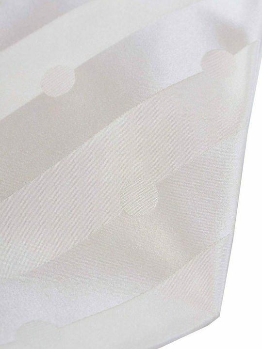 Giorgio Armani Ανδρική Γραβάτα Μεταξωτή με Σχέδια σε Λευκό Χρώμα