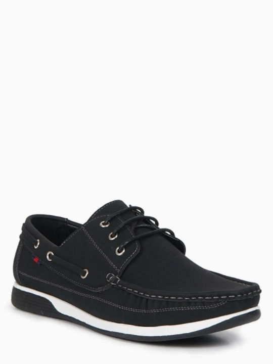 Piazza Shoes Men's Boat Shoes Black