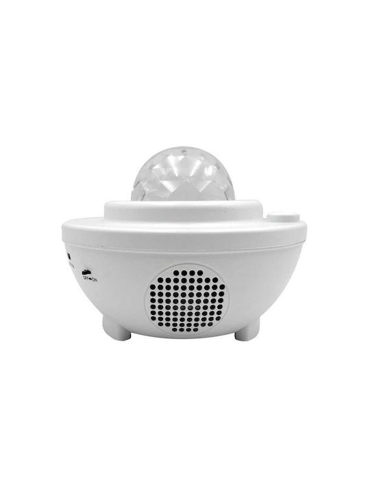 Bass Polska Led Kids Projector Lamp with Star Projection with Color Changes White