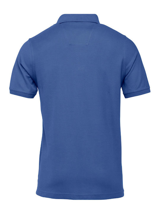 Fynch Hatton Herren Kurzarmshirt Polo Blau