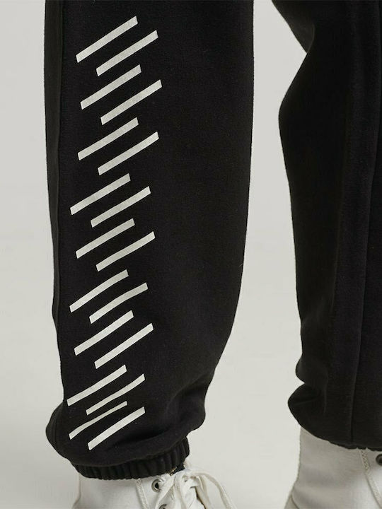 Code Core Hohe Taille Jogginghose Jogger Schwarz