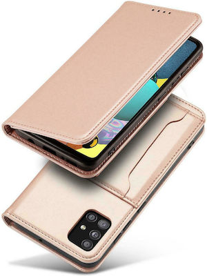 Hurtel Magnet Card Wallet Δερματίνης Ροζ (Redmi Note 11 Pro)