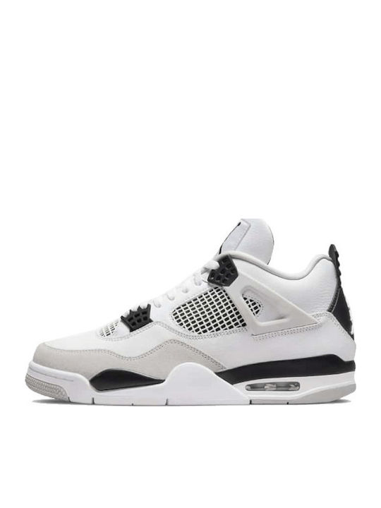 Air  4 Retro Boots White / Black / Neutral Grey