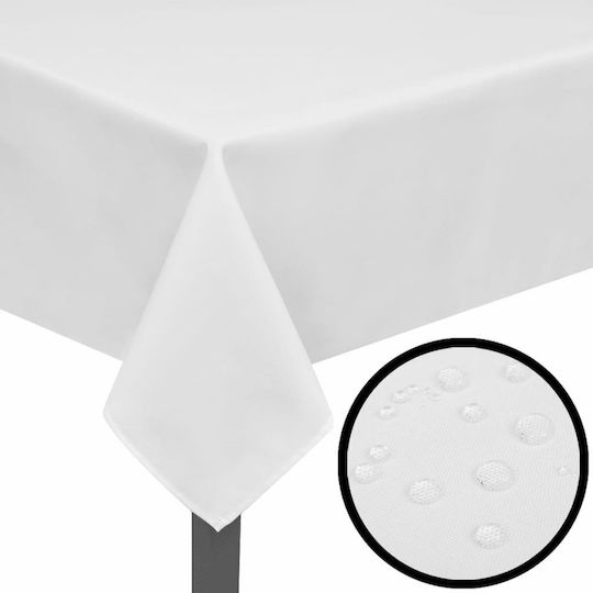 vidaXL Τablecloth Weiß 220x130cm 5Stück