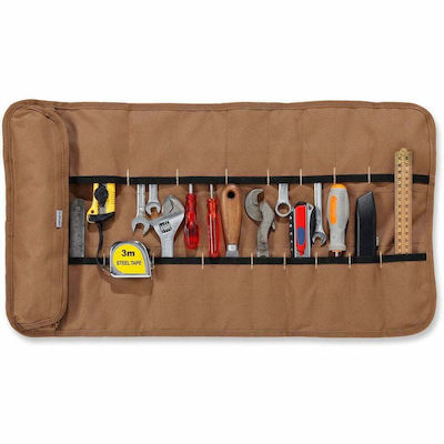 Carhartt Fabric Tool Roll Case with 18 Compartments