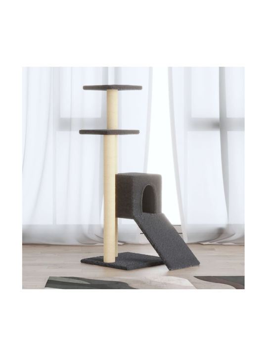 vidaXL Scratching Post Cat Trees Gray 4 levels 35x54x92cm