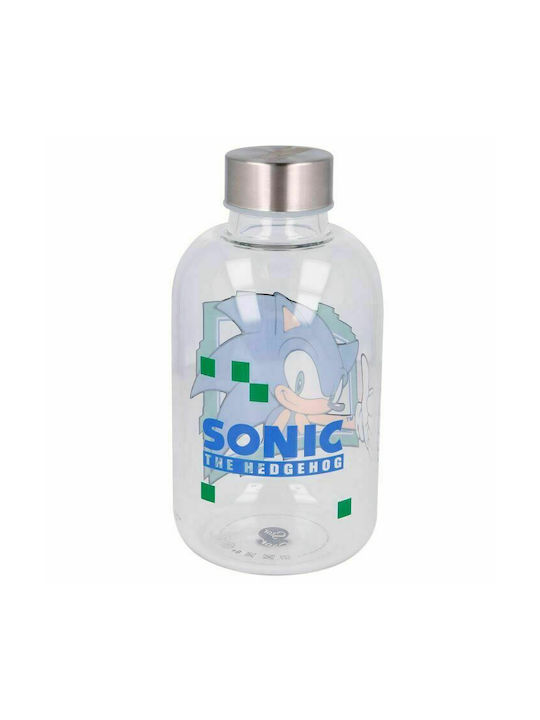 Stor Sonic the Hedgehog Μπουκάλι Νερού Γυάλινο με Βιδωτό Καπάκι Διάφανο 620ml