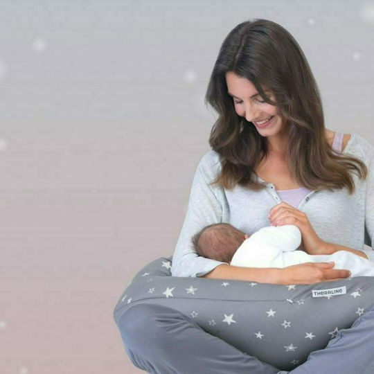 Theraline Pregnancy & Breastfeeding Pillow Gray