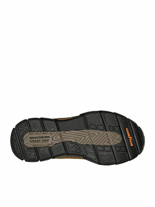 Skechers Respected Boswell Ανδρικά Ορειβατικά Μποτάκια Καφέ