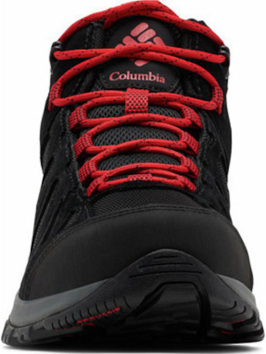 Columbia Redmond III Ανδρικά Ορειβατικά Μποτάκια Αδιάβροχα Μαύρα