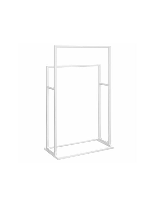 vidaXL Raft de haine de Baie Dublu ​48x78.5cm Alb