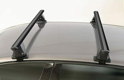 Menabo Aluminum 141cm Roof Bars Delta Universal (with Roof Rack Legs) Black