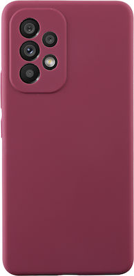 Idol 1991 Velvet Elite 4 Side Camera Guard Silicone Back Cover Burgundy (Galaxy A53)