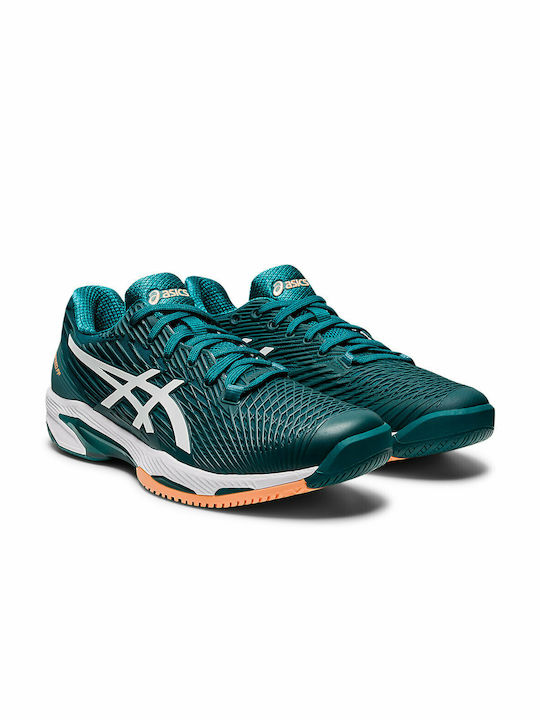 ASICS Solution Speed FF 2 Tennisschuhe Alle Gerichte Velvet Pine / White