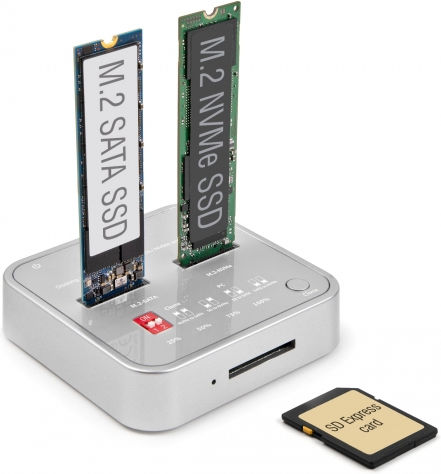 DeLock Hard Drive Docking Station PCIe/SATA M.2(2280)" with Connection USB-C (64138)