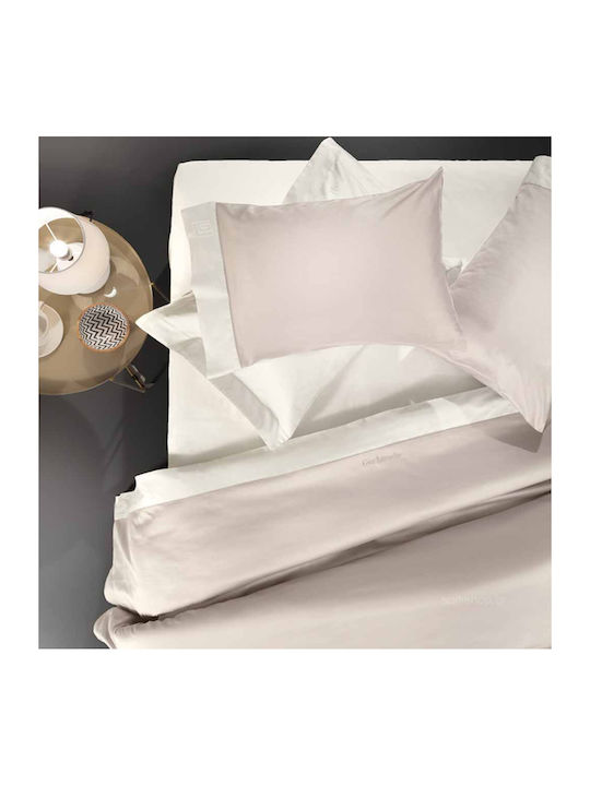 Guy Laroche Sheet Sets King Size 270x280cm. Silky Natural / Ivory / Ivory 4pcs