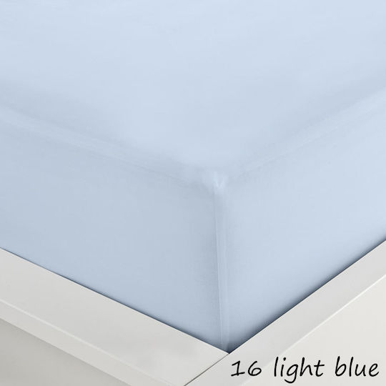 Sunshine Menta 152 Μονό 100x200+20εκ. με Λάστιχο 16 Light Blue Sunshine Menta 152 Μονό 100x200+20εκ. με Λάστιχο 16 Light Blue
