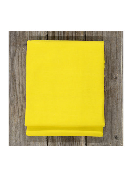 Nima Bettlaken Semi-Doppel mit Gummiband 120x200+32cm. Unicolors Yellow