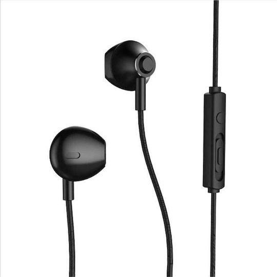 Remax RM-711i Earbuds Handsfree Ακουστικά με Βύσμα Lightning Μαύρο