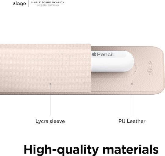 Elago Stylus Case Self-adhesive for Apple Pencil in Pink Sink color