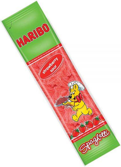 Haribo Jellies Sour Snap with Flavor Spaghetti Strawberry 1pcs 200gr