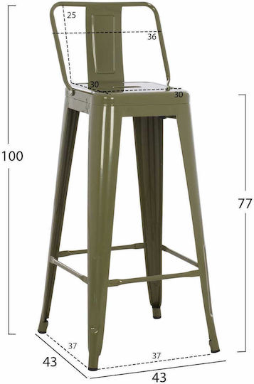 Scaun Bar Verde 43x43x100buc Scaun Bar Verde 43x43x100buc