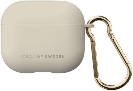 iDeal Of Sweden Active Θήκη Συνθετική με Γάντζο Ecru για Apple AirPods 3