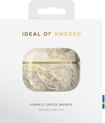 iDeal Of Sweden Printed Plastic Case Sparkle Greige Marble for Apple AirPods Pro