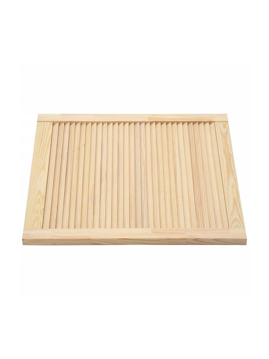 vidaXL Rechteckig Bücherregal Tür aus Massivholz in Beige Farbe 61.5x59.4cm 151123 4Stück
