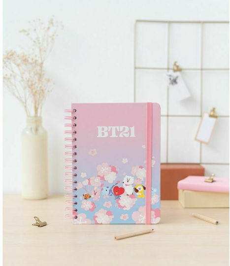 Grupo Erik Spiral Heft Geregelt A5 BT21 Rosa 1Stück