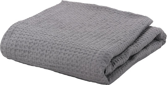 Nef-Nef Homeware New Golf Κουβέρτα Πικέ Υπέρδιπλη 220x240εκ. Silver