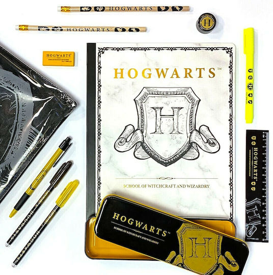 Blue Sky Studios Kinder Schreibwarenset mit Bleistift, Radiergummi, Notizbuch, Kugelschreiber, Lineal und Etui 12Stück