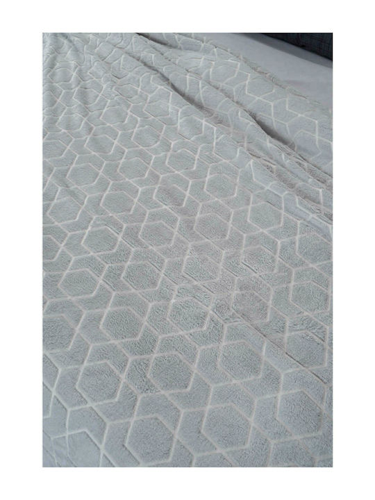 Palamaiki Dune Velvet Blanket Double Bed 220x240cm Gray