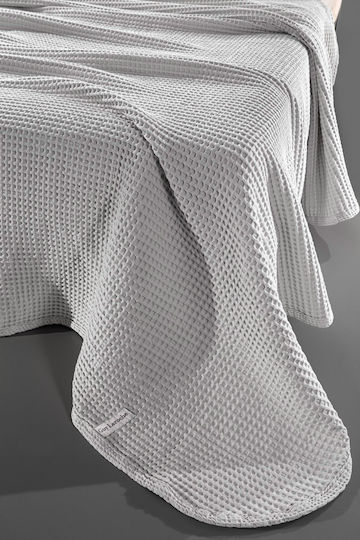 Guy Laroche Eternity Decke Piqué Moné 160x240cm Silber