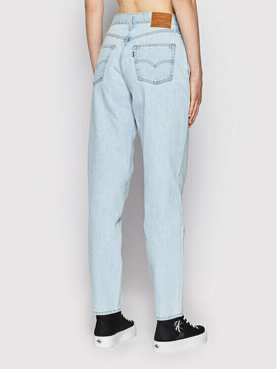 80s Mom High Waist Women's Jean Trousers in Mom Fit Light Stonewash