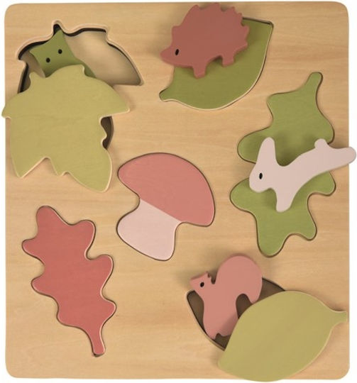 Holz Kinder Steckpuzzle Wald 6pcs Egmont