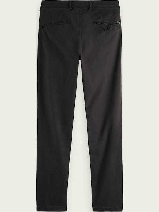 Mott Pantaloni Chino Elastic Slim Fit Gri